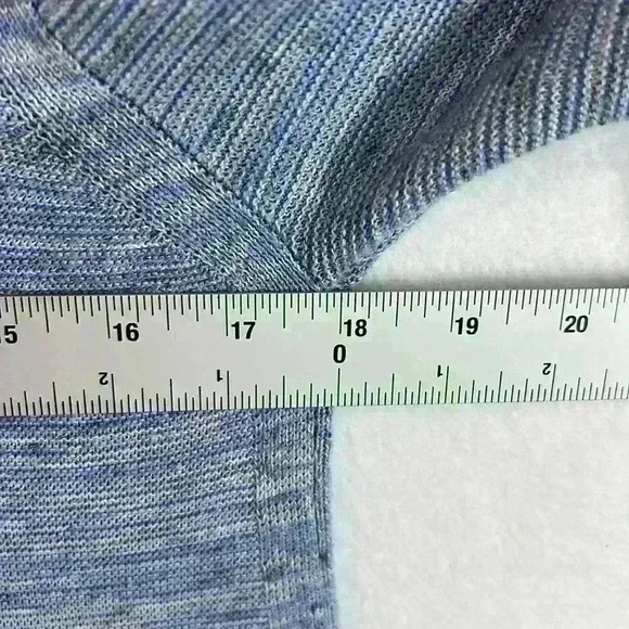 J. Jill PureJill Top Blue Women’s Size Small V Neck Long Sleeve Tunic - Picture 6 of 8